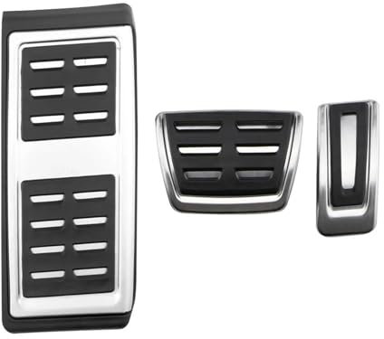 DZSQHDSAF Auto FußStüTze Für Skoda 2019 2020 2021 2022 LHD Auto Gas Bremspedal Schutz Pads Abdeckung Innen Teile Edelstahl Auto Pedale Fußstützepedal Bremspedal(at with Rest)