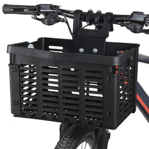 Lenkerkorb Mit Schnellbefestigung, Speziell Für E-Bikes Entwickelt, Tragkraft 5kg, Passend Für Alle Gängigen Displays Mit Einer Breite, Gepäckträgerkorb School, Fahrradkorb, Engmaschig, Diebstahlsiche