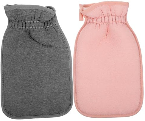 DRESSOOS 2stücke Duschhandschuhe Peeling Für Körper Bad Handschuhe Waschhandschuhe Effektives Peeling Und Geeignet Für Männer Und Frauen Kompakt Und Leicht