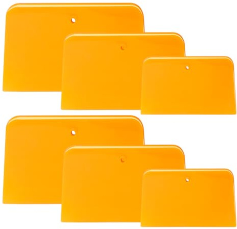 6pcs Body Filler Spreaders,Body Filler Applicator,Filler Spreader,Car Body Film Set,Automotive Restoration Tool Spreader,Body Filler,Filler Tool,Car Body Filler Repair Kit,Plastic Bumper Filler