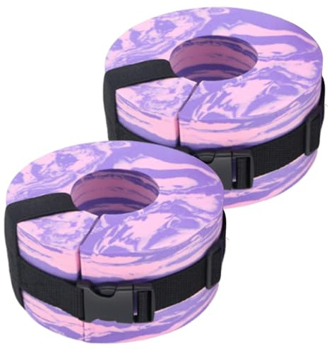 Generisch Coppia di galleggianti per Gambe Aqua Jogging Help, con Fibbia a sgancio rapido, per Nuoto, Fitness, Fasce in, Colori Assortiti (2 Pezzi)