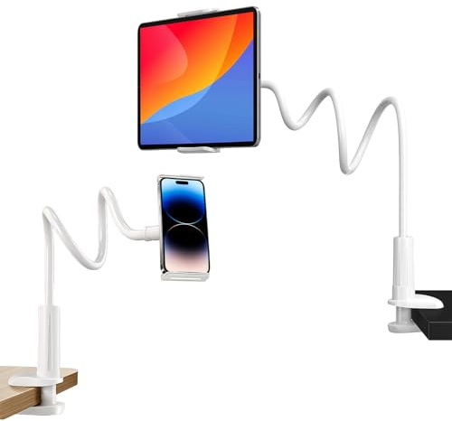 75cm Supporto Tablet Collo Cigno, Telefono Letto Regolabile e Flessibile