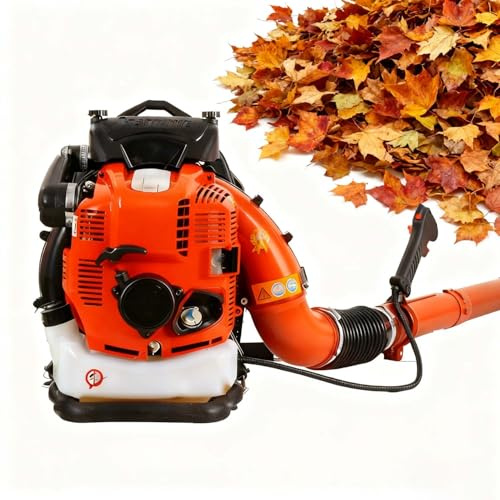 SIEEOUR Soffiatore Per Foglie A Zaino Professionale 95cc Con Design Motore 4 Tempi, Soffiatore Prato, Genera Flusso Aria Massimo 1700 M³/H, Per Applicazioni Professionali Cura Prato(Red)