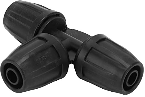Piezas del sistemas de goteo,10 piezas de accesorios de riego por goteo 8/11,conectores en T con púas de bloqueo, conectores de riego en T para sistemas de riego por
