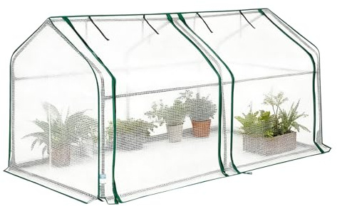 Byuexhp Mini serra per interni – Attrezzo da giardino compatto resistente alle intemperie – Serra per piante da interno – per principianti, appassionati e amici in interni ed esterni del giardino di