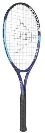 DUNLOP Tennis Racket FX Junior 26 Pre-Strung – Kids Power Racquet – Grip G0, blue