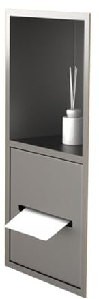 Doccia in acciaio inox con contenitore per fazzoletti, parete piastrellabile rt per un facile bagno nization impermeabile e design per docce moderne