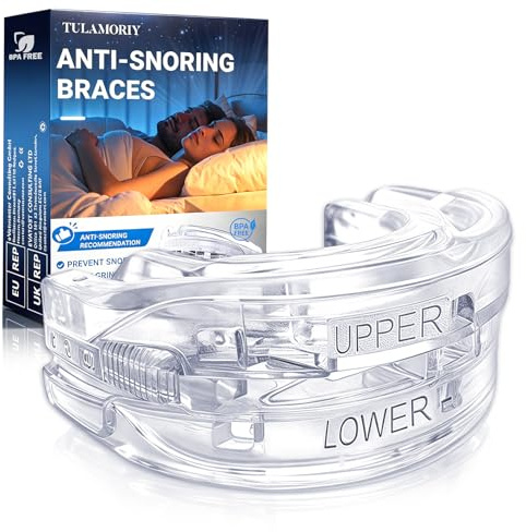 Anti Snoring Devices for Sleep, Reusable Anti-Snore Stopper for Sleep, Adjustable Anti Snoring Mouth Guard, Easy to Operate, Daily use, for Adult Men and Women