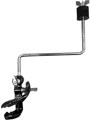 Yunhgft Montaje Soporte Platillo para Bombo con Brazo en Almohadillas de Fieltro Accesorios de Percusión Acero Resistente Adecuado para Bateristas