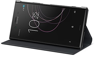 Sony Mobile Coque de Protection avec Support pour Sony Xperia XZ1 - Noir