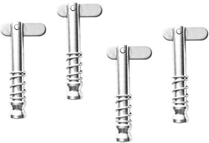 B Baosity Perno di Sgancio Rapido Superiore per Tendalino da Barca 4 Pezzi 1/4 di Pollice 6 Mm con Molla