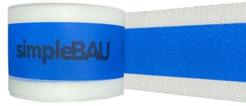 simpleBAU Doppellagiges Dichtband Flexibles, innen und außen liegendes, robustes Band, Dichtungsband für Sanitär, Dusche, Bad, Fliesen, Balkon und Terrasse, Breite 120 mm, Rolle 50 m (50m)