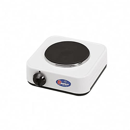 La zappa Réchaud électrique de camping 1000 W température réglable avec plaque en fonte 14,5 cm