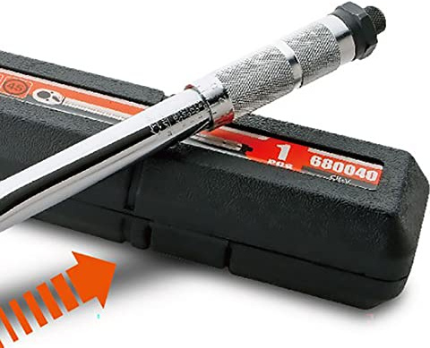 Llave Dinamométrica de Liberación Rápida, Ajuste de 1/2 Pulgada 40‑240N.M Llave de Carraca Dinamométrica Preestablecida de Acero Al Cromo Vanadio para Decoración del Hogar