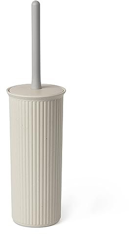 TATAY Klobürste | Kompaktes und Funktionales Design | Toilettenbürste aus BPA-freiem recyceltem Kunststoff 9,5 x 9,5 x 39,5 cm - Kollektion Baobab - Ecohome