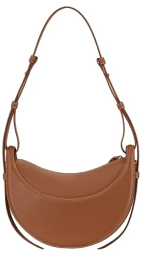 AMZLORD Modische Umhängetasche for Damen, große Kapazität, halbmondförmige PU-Tasche, stilvolle Umhängetasche, verstellbarer Riemen, einzelne Umhängetasche