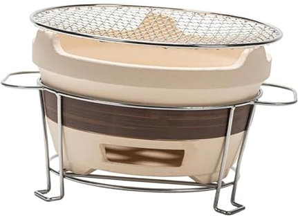 rockible Mini griglia per Barbecue a Carbone, fornello da Campeggio, griglia Giapponese per Cucinare, Interni, Cucina