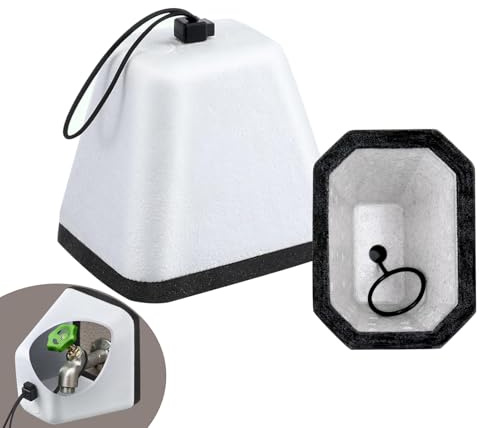 Garden Outside Tap Cover Frost Protector for Winter,Large Waterproof Foam Frost Covers for Outside Taps,Outdoor Water Tap Cover Insulated Thermal Tap Jacket Protects Your Tap from Freezing Bursting