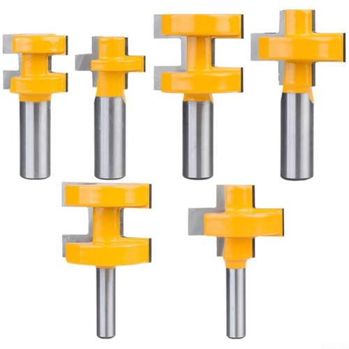 Scalpello per legno in acciaio al tungsteno, fresa per giunti a 90 gradi e connessioni ad incastro (1/2 x 28,6 x 20)