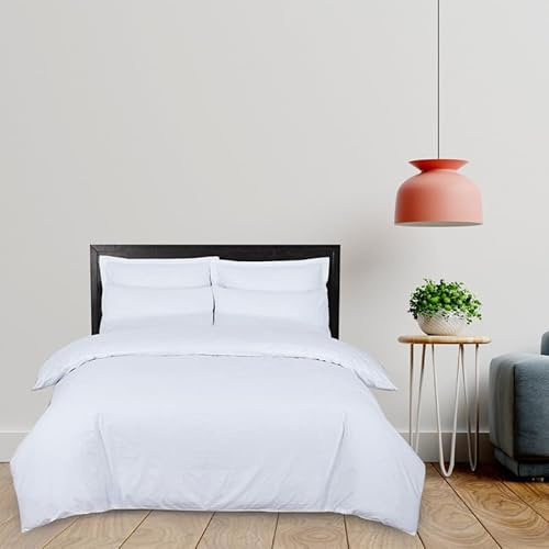 DTEX HOMES 4 Piece Bedding Set 100% Egyptian Cotton Double Duvet Cover Sets 800 Thread Count, Duvet Cover, Pillowcases and Fitted Sheet Hotel Quality Duvet Cover Set (Double Bedding Set)