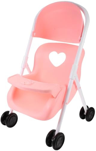 Toyvian Poussette De Poupée Décorative Simulation Modèle Élégant pour Maison De Poupées Accessoire De Réaliste Coloris Lotus