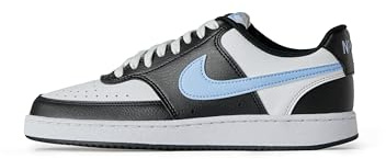 NIKE DH3158-007 Court Vision Low Next Nature Donna, Black/Aluminum-White EU 41