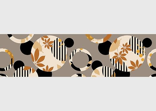 AG Design Bordura Autoadesiva Fiori Minimalisti, AWB 8272 | Decorazione Impermeabile per Pareti, Mobili, Carte da Parati, Rivestimenti Murali, Pellicola, | Larghezza 500 cm x Altezza 13,8 cm