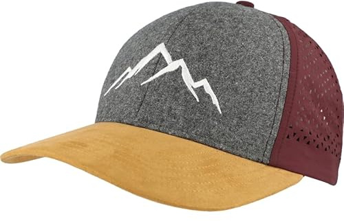 Eisley Unisex Monte Cap Mit UPF50+ Atmungsaktiv & Schnell Trocknend Klettverschluss, Bordeaux, Einheitsgröße EU