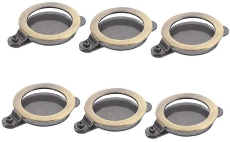 Homoyoyo 6pcs Cat's Eye Protection Cover for Door Peephole Reverse Viewer Security Door Peep for Apartment Hotel Peephole Cover and Protector Hardware