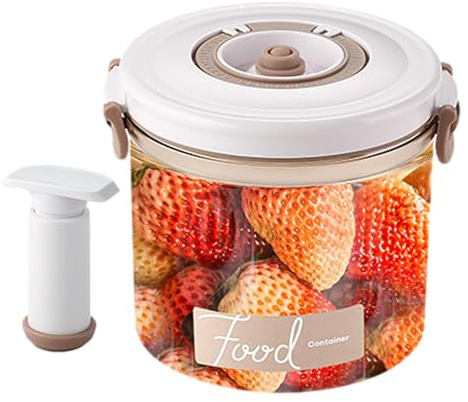 Récipients de rangement sous vide – Récipients hermétiques, récipients alimentaires, boîtes de conservation hermétiques, empilables, avec pompe, idéales pour les céréales, la viande, le poisson et les
