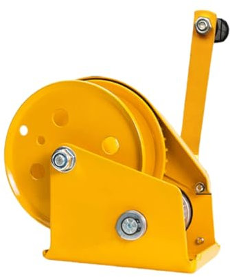 Manuelle Seilwinde mit robustem Haken, 544 kg, selbstsichernd für sicheres Heben, ideal für Bootsanhänger, LKWs, Werkstätten und Fabrikgebrauch