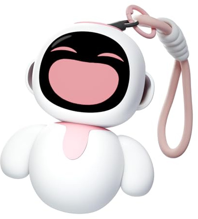 ENERGIZE LAB Eiliko Pink - Robot portatile Eilik con AI, giocattoli elettronici divertenti a sospensione, regali per coppie e migliori amici.
