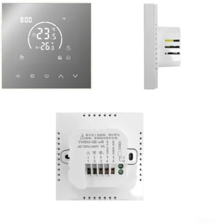 Thermostat de chauffage électrique programmable avec sécurité enfant et navigation facile (chauffage électrique)