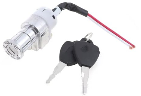 Interruttore Di Accensione A Chiave Per Moto Bici Elettrica Scooter Bici Elettrica Lucchetto Elettrico Universale 1 Caricabatteria Mini Lucchetto 2 Chiavi