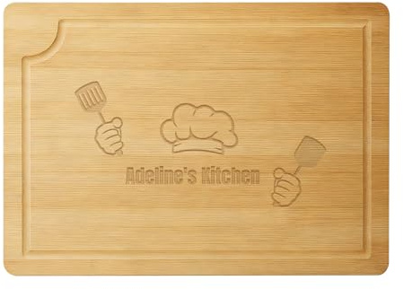Planche à Découper en Bois Personnalisée Gravée, Planche de Charcuterie Personnalisée avec Texte, Cadeau Planche à Découper pour Homme Femme, Mariage, Enterrement de Vie de Jeune Fille, Anniversaire