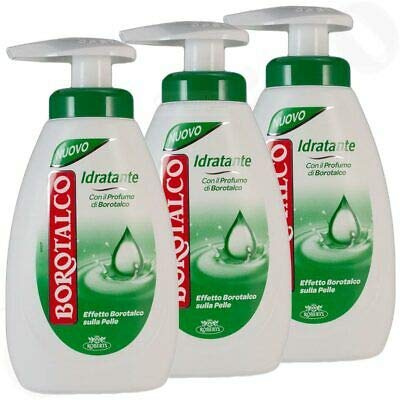 Roberts Borotalco Lot de 3 bouteilles de savon liquide hydratant, 250 ml