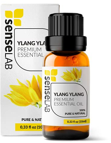 Ylang-Ylang-Ätherisches Öl - 100% reines, natürliches Ylang-Ylang-Öl in therapeutischer Qualität - für Diffusoren und Luftbefeuchter - Haut- und Nagelpflegeöl - ein blumiger und süßer Duft (10 ml)