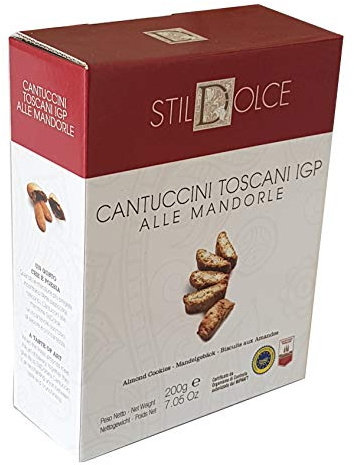 Stildolce - Cantucci originaux aux amandes IGP | Biscuits obtenus avec la recette traditionnelle produite en Toscane | à déguster en dessert ou entre amis à la pause café | (PAQUETTE200)