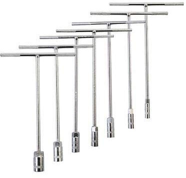 Evenlyao 7 STÜCKE T-Griff Steckschlüssel, Metric Socket Set Lange Inbusschlüssel Autoreparaturwerkzeuge - 8mm / 10mm / 12mm / 13mm / 14mm / 17mm und 19mm