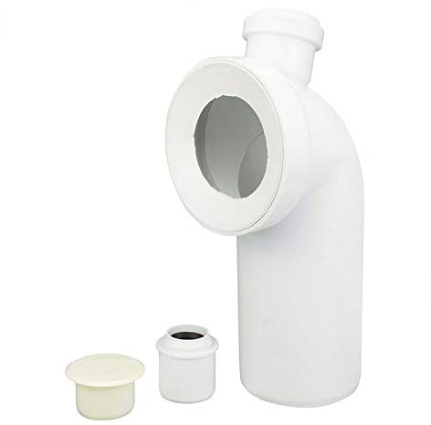 WC Bogen mit Waschmaschinen Auslass Anschlussbogen 110 mm 90° Toilette Winkel