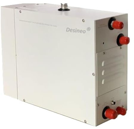 Desineo Generatore di Vapore per Hammam 9Kw Uso Professionale o drenaggio Automatico Domestico e possibili opzioni