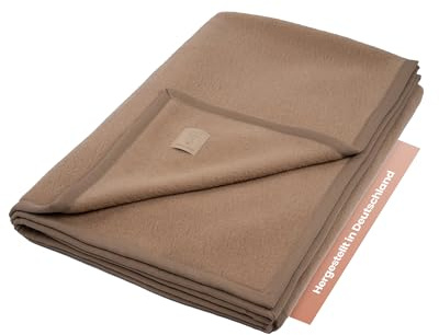 Ritter Decken Cashmera Kaschmirdecke 100 x 150 cm - Kamel - Hochwertige Wolldecke aus Kaschmir - Warme & Luxuriöse Wolldecke - Made in Germany
