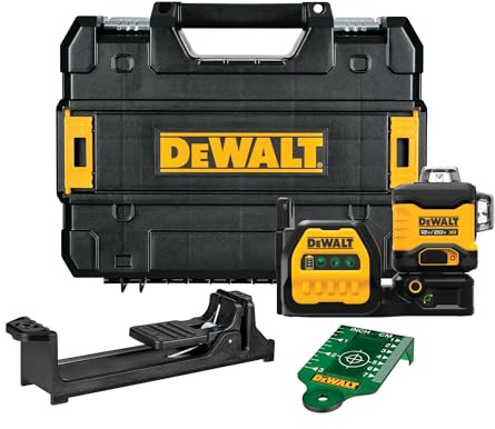 DEWALT 20V/12V MAX Laser Level, 3 x 360, Green, Bare Tool Only (DCLE34030GB)