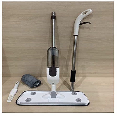 jbshop mop Handle Flat Mop for Floor Cleaning, Dry Wet Wood Floor Mop Microfiber Spray Mop with Sprayer for Kitchen Hardwood floor Ceramic Tiles Floor mop (Color : As Show)