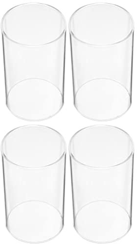 Garneck Glaszylinder ohne Boden 6cm Durchmesser Windlichtglas Drinnen Draußen Transparente Kerzenhalter 4 Stücke 20x6x6cm Glas Windlicht Ersatzzylinder Party Zuhause Bankett Im Freien