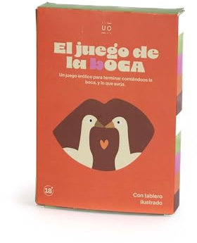 UO Juego de Cartas La Boca. Juego Cartas Erótico para Parejas. Divertido y Picante con 40 Retos. Regalo Ideal para Explorar y Disfrutar en la Intimidad