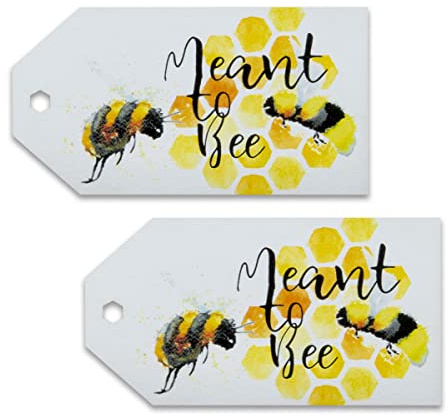 Summer-Ray 50pcs Meant to Bee Honey Favour Tags Sweet Honey Bee A Sweet Thank You Tags (White)