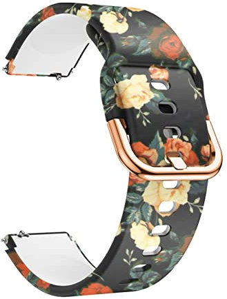 FACDEM 18 mm Smartwatch-Armband für Garmin Venu 2S/Vivoactive 3S 4S Silikon-Armband Ersatzarmband Zubehör für Active S Armband, 18mm For Venu 2S, Achat