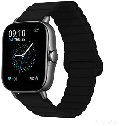 Silikon Armbänder für Amazfit GTS 4/ GTS 4 Mini/GTS 3/ GTS 2/ GTS 2 Mini/GTS 2e Männer und Frauen Bewegung mit Magnet Armbänder Ersatzband mit Magnet Armbänder Kompatibel mit Amazfit GTS 4 (1)