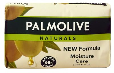 Golders Green UK Naturals Soap Bar Moisture mit Olivenmilch-Seifenstück, 4er-Pack, vegan, natürlichen Ursprungs, biologisch abbaubare Seife für Körper, Hände und Gesicht, GG SoapBar
